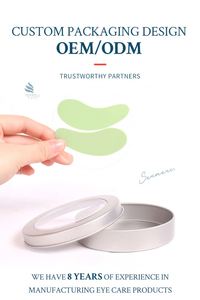 Custom Reusable Silicone Under Patch Anti-Wrinkle Hyaluronic Acid Moisturizer Vegan Crystal <b>Mask</b> Aluminum Box Firming <b>Eye</b> Pad - Product Image 4
