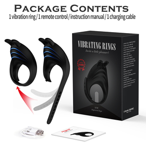 Casal Sexo <span class=keywords><strong>Toy</strong></span> Silicone Coelho Orelha Estimulação Tamanho ajustável Vibrando Anel Galo para Homens - Product Image 6