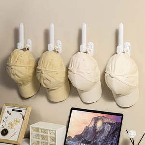 <b>Plastic</b> Simple Convenient Wall Mounted Modern Hat Storage Rack Home Decoration Hat Storage <b>Rod</b> Seamless Installation - Product Image 2