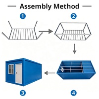 Casa Contenedor Prefabricada de 20 Pies, Impermeable, con Paneles Sándwich, Ensamblaje con Pernos, Instalación Rápida, Espacio Modular para Hotel, Oficina o Vivienda