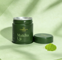 Nouvel Arrivage Boîtes en Fer Blanc pour Poudre de Matcha 30g 50g Cylindriques Hermétiques avec Bouchon à Vis pour Thé