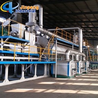 Usine de pyrolyse continue pour le recyclage des pneus usagés en huile, capacité de 20 à 50 tonnes, moteur et boîte de vitesses automatique