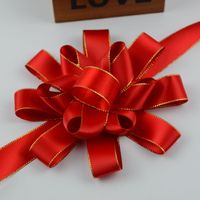 Ruban en Soie Personnalisé de Luxe pour Mariage, Écologique, Durable, Multicolore, Tressé, Bord Doré, Solide, pour Latte Art, Logo Personnalisé, Vente Directe Usine