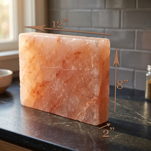 Premium Quality Refined Carved Technique Wholesale Himalayan Salt Cooking Slab <b>Plates</b> Tray Round Shape Block <b>BBQ</b> <b>Grill</b> Box - Product Image 1