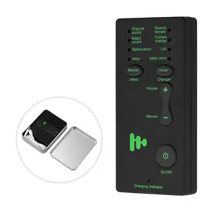 M1 Mini Portable Sound Effects Machine Voice Changer Device Audio Card Sound Changer for Live Streaming Online Chatting Singing