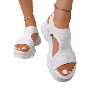 Sandales de sport respirantes à plateforme pour femmes, nouvelles sandales de plage européennes et américaines pour l'été - Product Image 5