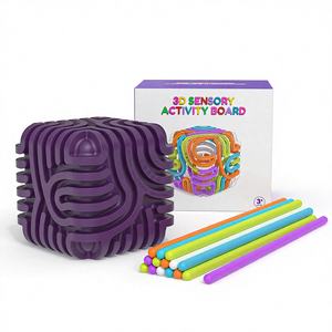 Juguete Sensorial de Silicona de Grado Alimenticio, Tablero de Actividades Sensoriales de Acrílico para Adultos y Niños, Silencioso, para Navidad - Product Image 2