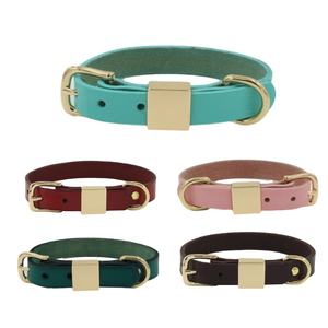Correa de cuero suave resistente al desgaste para perro y gato, <span class=keywords><strong>Collar</strong></span> resistente y duradero, cómodo y a la moda - Product Image 2