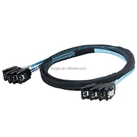Cable controlador externo de 1M para disco duro, mini 4 SATA de 7 pines a 4 SATA de 7 pines hembra con pestillo