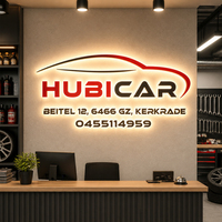 Letrero Luminoso LED Acrílico Delgado y Ligero con Retroiluminación, Letrero de Alta Luminosidad, Personalizado en 3D para Decoración Interior de Negocios