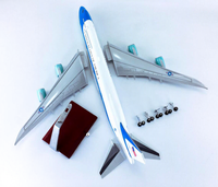 Modèle d'avion en résine Boeing B747 Air Force One à l'échelle 1/150, 47 cm, avec trains d'atterrissage, objet de collection