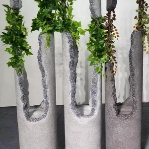 Ornement <span class=keywords><strong>de</strong></span> jardin <span class=keywords><strong>de</strong></span> style créatif, jardinière haute, décoration d'intérieur, <span class=keywords><strong>pot</strong></span> <span class=keywords><strong>de</strong></span> fleurs en <span class=keywords><strong>colonne</strong></span> avec plante artificielle, jardinière d'extérieur - Product Image 2