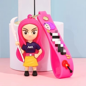 Novedad Llaveros Adorables de Grupo de Chicas de Anime con Impresión 3D UV Llaveros de Goma Duraderos y Ecológicos - Product Image 3