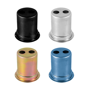 Các thành phần kim loại công nghiệp hình trụ có độ chính xác cao với các lỗ gắn mặt bích và thiết kế lỗ kép - Product Image 5