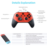 Console de jeu vidéo portable M66 avec 2 manettes de jeu, joystick, 4K HD, rétro-gaming, TV Stick Box Player pour enfants, cadeaux de Noël