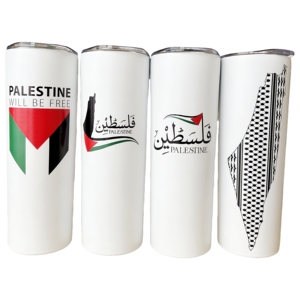 Özel ücretsiz filistin özel Tumbler paslanmaz çelik bardak 20oz keffiyeh bardaklar - Product Image 1