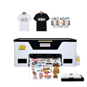 Hot Selling A3 Dtf Printer Xp600 High Speed Automatische Kleurrijk Schilderij Voor Kleine Zakelijke T-Shirts Afdrukken