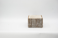 Pots de fleurs rectangulaires en bois, ensembles originaux faits à la main avec sol plastique, couleur personnalisée pin non revêtu, écologique, de pièces