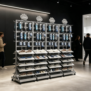 Estantes de Exhibición de Malla Metálica Mingtang |   Exhibidores de <span class=keywords><strong>Zapatos</strong></span> para Tiendas Minoristas - Product Image 4