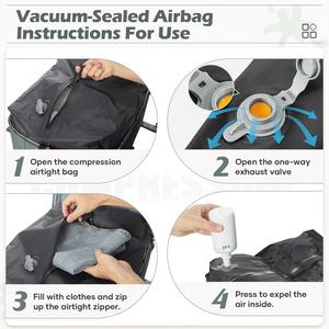 Ryanair Sealed Airbag Air Pump Cabin Backpack Bag <span class=keywords><strong>40x20x25</strong></span> Nylon Airline Carry on Integrated Vacuum Compression Mochila <span class=keywords><strong>de</strong></span> <span class=keywords><strong>viaje</strong></span> - Product Image 6