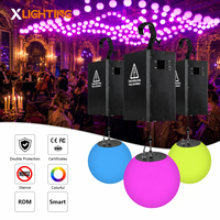 Système de levage motorisé pour boule cinétique LED RGBW DMX512, éclairage de scène pour concerts, églises, théâtres