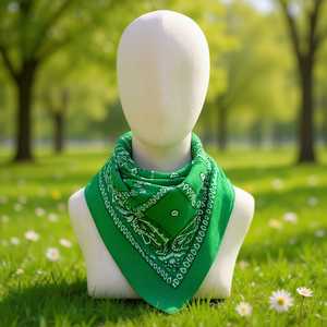 Foulard Quadrato in Cotone Angelina 54x54Cm con Stampa Floreale, Stile Casual Multifunzionale - Product Image 2