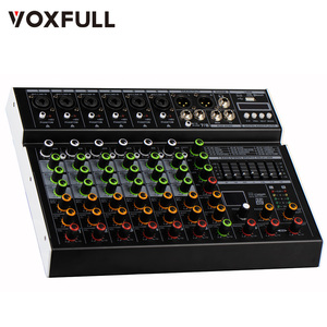 Voxfull MX8 8-Kanal Stereo-<span class=keywords><strong>Audio</strong></span>-Mischpult mit XLR/USB-Eingängen für DJ-Einsatz - Product Image 2
