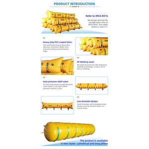 Tabung Pontun Penyelamatan dan Penyelamatan Kapal Bawah Air Berlapis PVC, Kantung Angkat Udara Bentuk Panjang - Product Image 6