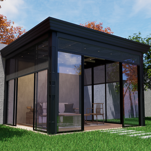 Villa Design Motorisé Aluminium Double Toit Auvent Pavillon Pergola Gazebo Afrique du Sud Extérieur 3x4 6x4 - Product Image 1