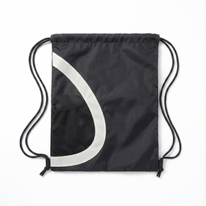 Bolsa de Poliéster Personalizada com Cordão, Colorida e Leve, Bolsa de Academia com Bolso Frontal em Rede - Product Image 3