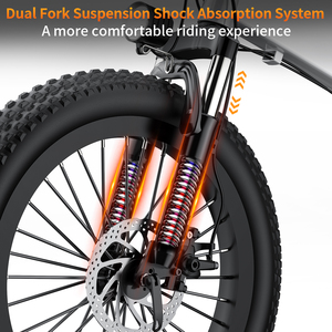 Vélo Électrique <span class=keywords><strong>Pliable</strong></span> avec Suspension Avant en Alliage d'Aluminium 48V 7.8Ah, GPS Intégré, Idéal pour la Ville Compacte - Expédition depuis l'Entrepôt Américain - Product Image 2