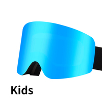 OEM Anlorr 7080 Lunettes de ski magnétiques pour enfants, adolescents, garçons et filles, lunettes de sport d'hiver pour la neige