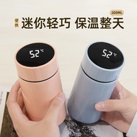 Mini Thermos en Acier Inoxydable 316 avec Affichage Intelligent de la Température, Isolation Sous Vide Compacte et Portable de Qualité Alimentaire 304, Design Minimaliste