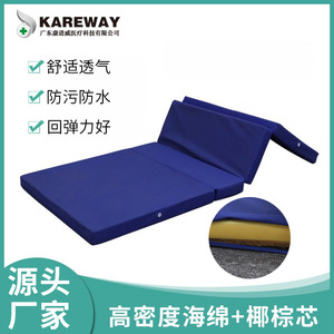 Matelas en mousse personnalisé 1920x840x80mm, imperméable, pliable, pour hôpital et usage domestique, housse en tissu Oxford bleu - Product Image 4