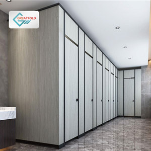 Bán Hàng Nóng 12Mm Dày Phenolic Nhỏ Gọn Laminate Nhà Vệ Sinh Phân Vùng Thiết Kế Hiện Đại Không Thấm Nước Công Cộng Phòng Tắm Tủ Cho Khách Sạn - Product Image 3