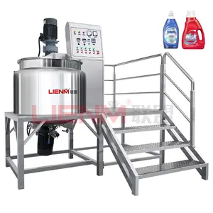 Hot Sale Detergent Manufacturing Equipment Emulsification Mixer Tank Electric Mixing Tank Machine Make Shampoo