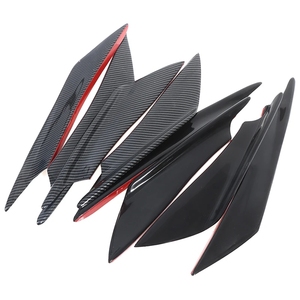 4 Piezas de Alerones Delanteros Universales de Fibra de Carbono para Automóvil - Product Image 4