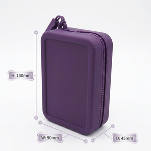 Pochette Quadrata Personalizzata con Cerniera, Portamonete Cosmetico in Silicone, Custodia per Rossetto, Mini <span class=keywords><strong>Trousse</strong></span> Maquillage in Silicone, Borsa a Tracolla - Product Image 6