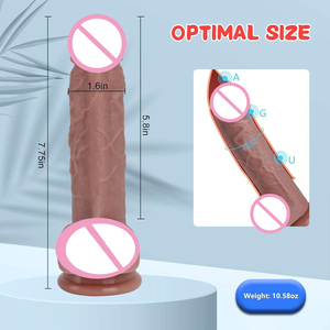 Juguete Sexual Realista de Silicona Ecológica, Resistente al Agua, con Fuerte Succión, Manos Libres, para Punto G y Anal, Seguro para el Cuerpo - Product Image 2