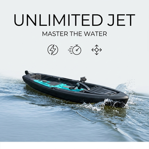 Système de propulsion <span class=keywords><strong>hybride</strong></span> sans balais pour moteur de kayak électrique personnalisé, poussée de 65 lb, commande manuelle, propulsion par hélice pour le surf - Product Image 2
