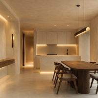 Microciment pour murs et sols intérieurs, revêtement imperméable sans joint, finition béton décorative pour salon, chambre et salle de bain