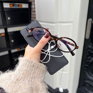 PU Leather Lady Lipstick Pouch Mirror Portable Compact Mirrored Lip Combo Case Mirrored Lipliner Case - Product Image 3