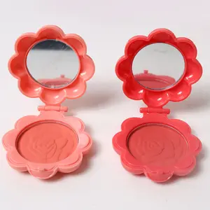 Wholesale Single Color Blush Pink Orange Natural Blushs Makeup For Kids Cute Blush Package