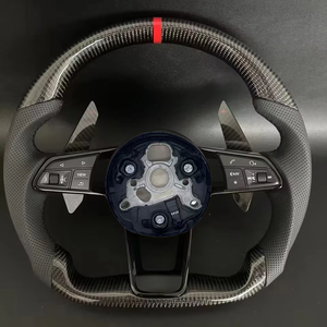 Volant de manette de vitesse en carbone forgé personnalisé pour <span class=keywords><strong>Audi</strong></span> B9 A3 A4 A5 <span class=keywords><strong>S4</strong></span> S5 A6 Q7 TT R8 S6 RS3 RS4 RS7 A8 Q5 S3 B8 RS5 Sport - Product Image 4