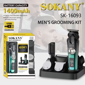 Recortadora de Pelo Sokany <span class=keywords><strong>Profesional</strong></span> Multifuncional, Herramienta de Salón, Cortadora de Pelo Eléctrica Inalámbrica, Recortadora de Pelo de <span class=keywords><strong>Nariz</strong></span> Eléctrica para Hombre - Product Image 4