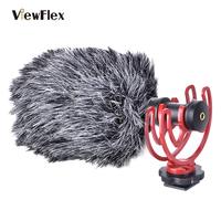Microphone canon miniature cardioïde à condensateur électret ViewFlex VF-M10 pour l'enregistrement de diffusions, émissions de talk-show et programmes télévisés