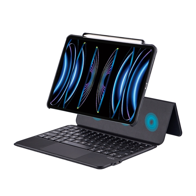 Smart Russian Spanish Language Wireless Magnet Tablet Keyboard Cover Case for iPad Pro 11 Inch 12.9inch Air 4 5