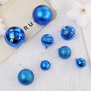 Boules de Noël en plastique plaqué, lot de 24, simplicité moderne, décorations suspendues pour l'arbre, pour une ambiance festive - Product Image 5