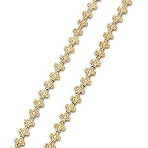 6/8 مللي متر الطبيعي الهيماتيت حجر الصليب شكل فضفاض خزر عازل لصنع المجوهرات بالجملة الخرزة - Product Image 4