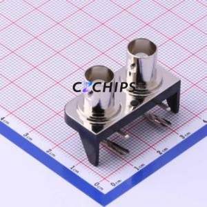 DOSIN-801-0005 RF Coaxial Connector Through hole Component (THT) Connector Board-to-Board 2 9.5mm BNC - Product Image 1